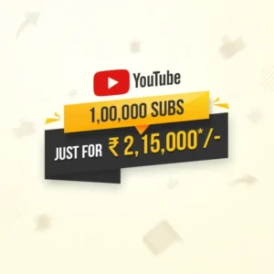 Buy 1,00,000 Youtube Subscribers