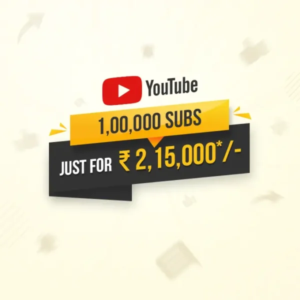 Buy 1,00,000 Youtube Subscribers
